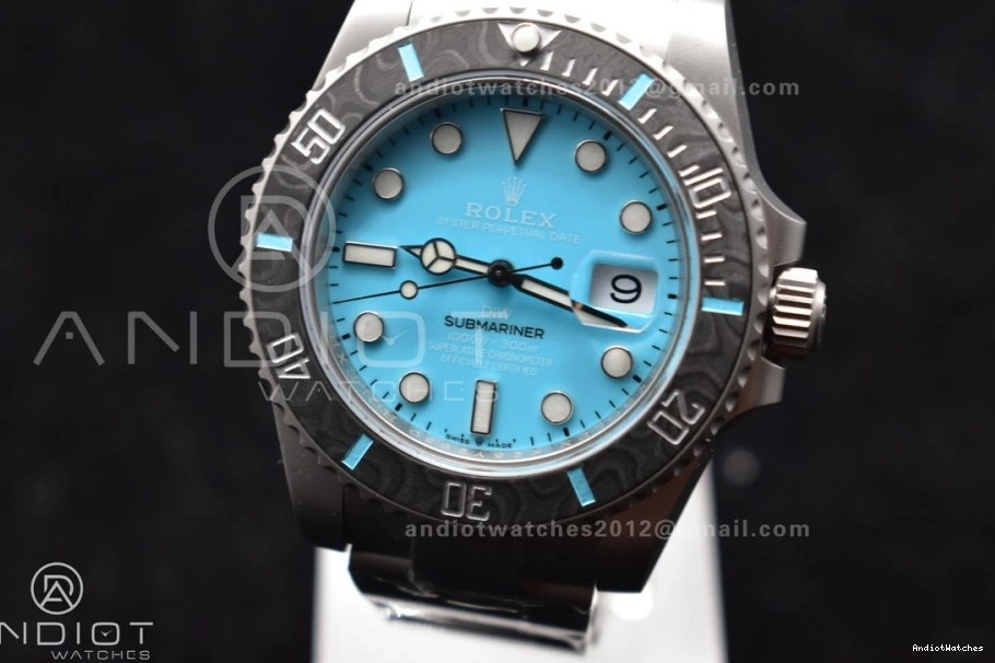 Blue DIW Submariner Tiffany SS VS Dial VSF 1:1 FastDry 472 Sandblasted Edition Bracelet on Best 0212